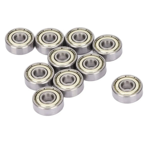 Deep Grooves Ball Bearing Kit, 10 Pack, High Speed Steel Bearings For Motors And Appliances, 6x17x6mm, Ultra Reliable, Low Friction, Smooth Operation, A True Workhorse For Makers And Pros. 10 sealed bearings