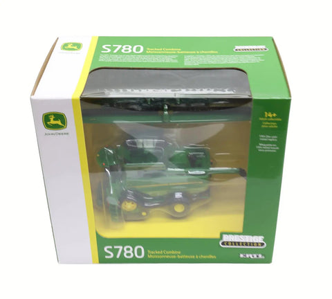 One Sixty Four Scale S780 Harvesting Combine Toy From Prestige Collection Ultra Realistic Tracked Model in box