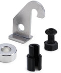 MoKitDora Twin Cam Easy Pull Clutch Kit, 4-piece set: silver bracket, aluminum spacer, black collar, bolt.