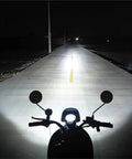 Premium Set Of Two Super Bright E Bike Fog Lights For Motorcycle And Tricycle 8 12 Or 16 Led Bulbs With Amazing Night Visibility For Safe Rides on e-bike handlebars