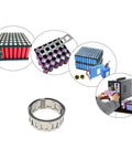 Nickel Plated Battery Welding Strips for 18650 Cells, 0.15mm Thick, 26mm Wide with 19mm Spacing, 16.4ft Roll