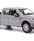 Ford F150 Limited Crew Cab Diecast Model Truck One Twenty Four Scale Abyss Gray With Opening Doors And Detailed Interior