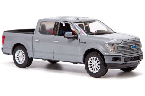 Ford F150 Limited Crew Cab Diecast Model Truck One Twenty Four Scale Abyss Gray With Opening Doors And Detailed Interior
