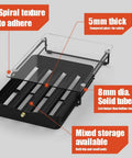 Crystal Tempered Glass Top Organizer Drawer Holder For Nespresso Vertuo Capsules With Universal Slots and Metal Frame