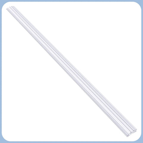 Heavy Duty Clear PVC Piano Hinge For Golf Cart Windshield Replacement, 36 inches long, smooth finish for easy swing.