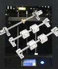 Get Serious Motion Precision With This Awesome T8X8 Lead Screw Shaft Kit Paired With Sleek SC8UU Sliding Bearing Blocks For Rock Solid Linear Guidance In 3D Printers And CNC Machines Without Any Jitter Backlash Or Wobble Ever.. silver T8 lead screw and SC8UU bearing blocks for CNC and 3D printers