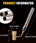 Triple Flame Turbo Torch Head With High Output Heat dimensions and design details for welding brazing soldering heavy duty gas nozzle