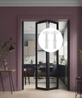 8 Piece Spring Loaded BiFold Door Hardware Kit With Top Roller Guides And Pivot Wheels for BiFold Closet Doors