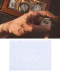 Watch Glass Replacement Kit 21 Pcs Flat Mineral Crystal Lenses 35mm To 45mm 1.2mm Thick with hand holding watch and lenses display.