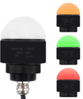 Built Tough Industrial Three Color LED Signal Tower With Buzzer for Machinery Safety 12V DC, Red Yellow Green Lens