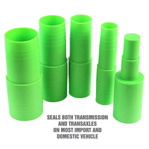 5 Piece Transmission And Transaxle Plug Set With Leak Proof Stepped Design For Universal Fit In Most Domestic And Import Vehicles