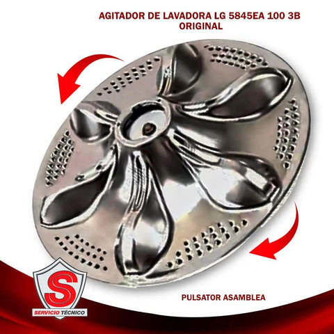 Pulsator Plate And Washplate Assembly Replacement For LG Washing Machines OEM Part displaying design and build