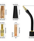 Cool 18 Piece Mig Welding Torch Kit For M6 Mb15 Ak15 Nozzle Gas Diffuser Shield Cup And Contact Tips.030 And.045 Inches showing detailed parts.
