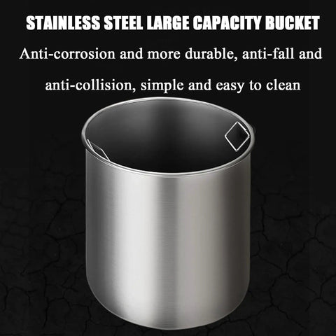 Kick Ass Heavy Duty Air Pressure Pot Holds 2 5 Gallons For Super Smooth Spray Jobs And Continuous Paint Mixing Pushes Up To 6 Bar With A Rust Resistant Build Designed For Shop Techs And Hard Working Handy Crews Seeking Dependable Day Shift Gear, stainless steel large capacity bucket with anti-corrosion features.