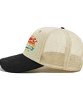 Side view of RV Pilot Vibes Camper Road Trip Trucker Hat For Adventure Lovers Adjustable Back Buckle Cap With Comfortable Fit