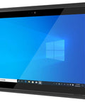 Rock Solid 10.1 Inch Rugged Industrial Tablet PC Running Windows 11 with display and side buttons for field work.