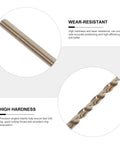 Kickass 10 Piece Cobalt Steel Drill Bits Kit For Hardened Metal High Speed Twisted Bit Set For Stainless Steel And Cast Iron Built Tough With Serious Wear Resistance To Get The Job Done Fast, cobalt drill bit close-up