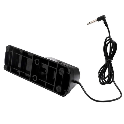 Bottom view of Universal Sustain Pedal For Yamaha Casio MIDI Roland Digital Keyboards And Pianos With Polarity Switch Six Foot Cable