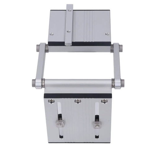 Top view of Circular Saw Track Kit For Workbenches Pro Grade Aluminum Alloy Double Layer Guide Rail with connectors and adjustments