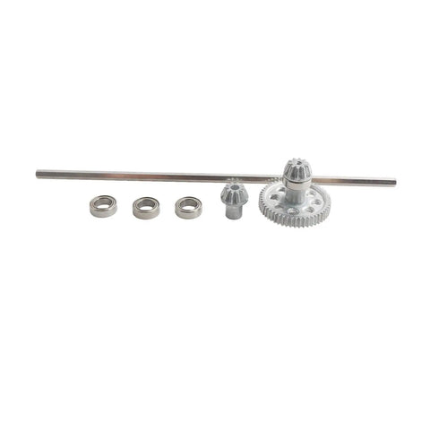 Beefed Up Differential Assembly And Aluminum Main Drive Shaft Kit For 1 To 10 Scale 9125 RC Trucks Includes 2x 25-ZJ06 Differentials And 1x 25-ZJ05 Drive Shaft For High Speed Replacement Parts