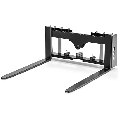 Heavy Duty 2500 Lbs Skid Steer Pallet Forks 42 Inch Frame Attachments For Kubota Bobcat Skid Steer Loaders And Tractors Built For Farm Warehouse And Jobsite Tough Work