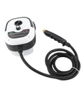 Powerful 1500W Steam Cleaner With 3 Bar Steam Pressure Long 6.89 Ft Hose And Large Water Tank in white and black design