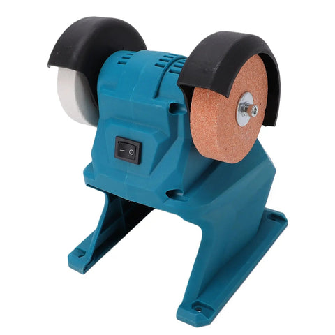 Go Anywhere Cordless Mini Bench Grinder Spinning 5500 Rpm Through Dual 70mm Wheels Locked To A Rock Solid Suction Base