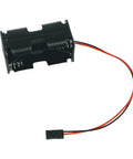 4 Cell AA Battery Holder 6V with Futaba JR 3-Pin Servo Connector and Dupont Connector for RC Receivers, Cars, Planes, Boats, Heli Hobbyists