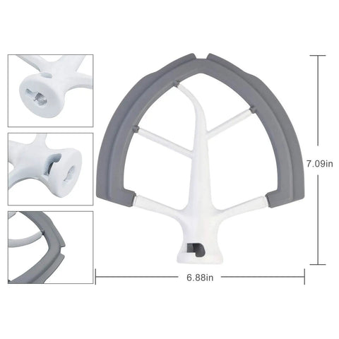 Flex Edge Beater With Scraper For 6 Quart Stand Mixer Pro Grade Paddle Attachment for Lift Bowls fits 6 Qt KitchenAid