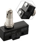 Built Tough Industrial Limit Switch LXW5 Series Push Plunger Actuated Momentary SPDT 10A AC 380V And DC 220V Metal Housing For Machine Control Panel Mounting, black metal body