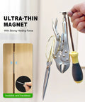 Ultra Thin 0.12 Inch Neodymium Magnetic Cabinet Catch With No Drill Adhesive Mount Flush Fit Magnetic Door Latch demonstration