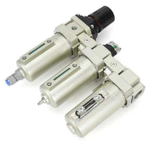 Beefy Pro Grade Three Quarter Inch NPT Industrial Three Stage Air Dryer For Compressor with metal bowl and auto drain