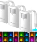 3 Pack Toilet Night Lights With Motion Sensor, 16 Color LED Inside Bowl Glow That Activates When You Walk In, product image