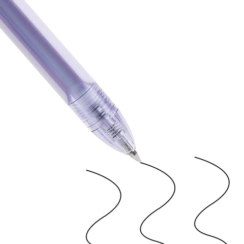 Pastel Purple Gel Pen Set 12 Pack With One Matching Highlighter Black Ink 0.5mm Fine Point Smooth Gel Pens For Journaling School And Office