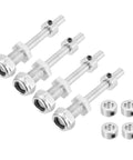 RC Airplane Landing Gear Drive Shaft Axle Kit Five Sixteenth Inch Diameter By Two Point Two Inch Length Four Pack with nuts and collars.