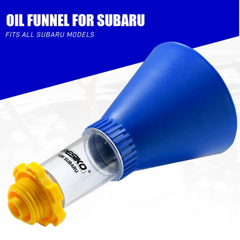 Spill Free Hands Free Engine Oil Funnel For Subaru Vehicles Easy Mess Free Oil Change With Threaded Cap Fit No More Drips Or Spills While You Pour Like A Pro