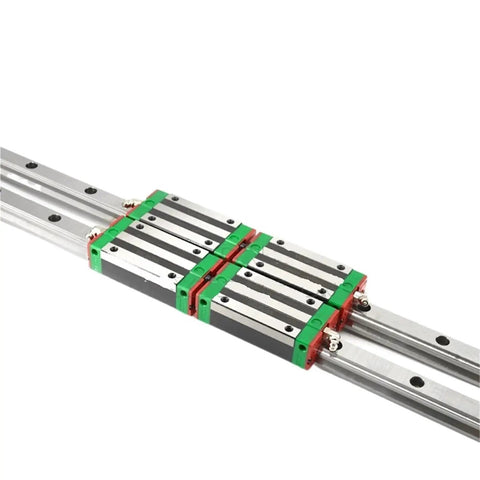 Flawless Smooth As Butter Heavy Duty Hgr15 Linear Guide Rail Pair Plus Hgh15ca Precision Slide Block Kit for CNC machines.