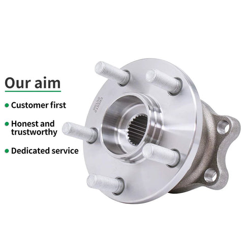 Rear Wheel Hub And Bearing Assembly For 2005 2009 Subaru Legacy And 2005 2009 Subaru Outback With 5 Lug ABS Encoder