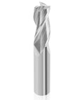 Amazon EANOSIC 3-flute upcut router bit, 1/2 shank, carbide end mill for wood carving, close-up view