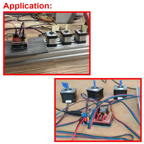 Application of Four Axis CNC Shield V3 Expansion Kit For Arduino With DRV8825 Stepper Drivers in engraving machine setup