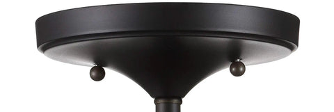 Oil Rubbed Bronze 13 Inch LED Flush Mount Ceiling Light Fixture With Clear Crystal Drum Shade Modern Glam Style Perfect For Bedroom Or Hallway Energy Saving LED Bulbs Included Durable Metal Construction ceiling mount view