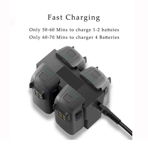 4 In 1 Battery Charger With Digital Display For Spark Drone Lets You Power Up Four Batteries At Once Fast Safe And Efficient