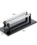 Rotary Axis Attachment For 40w 45w Co2 Laser Engravers, 10.25 x 14.5 inch, black, cylindrical engraving tool for cups.