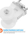 Close-up of 30 Piece Heavy Duty Curtain Track Roller Hooks Featuring Double Alloy Wheels and smooth pulleys for easy installation.