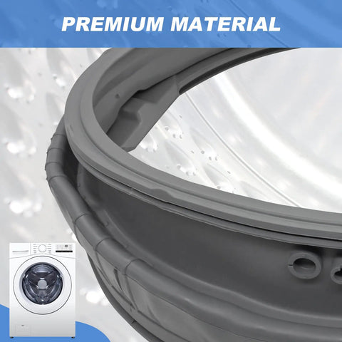 Washer Door Gasket Replacement MDS47123619 for Front Load Washers close-up showing premium material