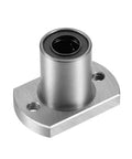 Rock Solid LMH10UU Two Side Cut Flange Linear Ball Bearing Bushing, 10mm Bore with chromium steel and double sealed flange.