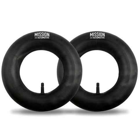 Two 4.80/4.00-8 inch tire inner tubes for wheelbarrows and trailers, heavy duty rubber, pack of 2, durable replacement, easy install.