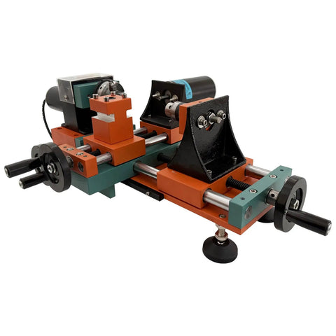 Get Your Hands On This Badass Mini Wood Lathe. Dual Motor Benchtop Turning Machine for precision wood and plastic work.