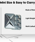Silver grey Lightning Infinite Fidget Slider Magnetic Haptic Toy For Grownups Stress Relief And Anxiety Control ADHD Friendly.