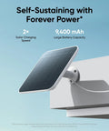 Mounted solar panel for 4G LTE Solar Security Camera With Pan Tilt, 4K Cellular Outdoor Wireless Security, Dual Mode 4G And WiFi, AI Tracking.